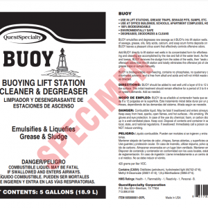 Buoy Lift Station Cleaner & Degreaser-Floating-Floats on Top of the Water and Cleans and Degreases