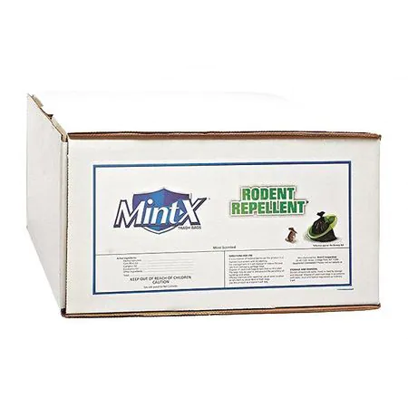 Heavy Duty Rodent-Repellent 1.3 Mil Trash Bag, 56 gal., LLDPE, Black, PK100